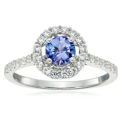 Tanzanite With Gemstone Silver Ring For Women's Anniversary Gift-Gift For Her • £74.23