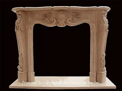 Beautiful Hand Carved Marble French Style Fireplace - Fpm803 • $3500