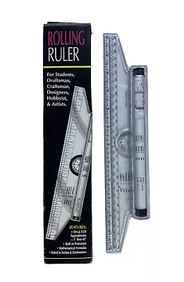 Vintage 12” Rolling Ruler 6 In 1 • $10