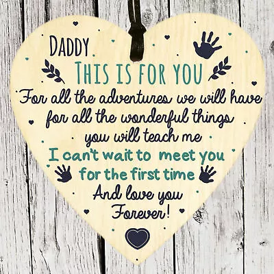 Daddy To Be Baby Shower From Bump Fathers Day Birthday Card Gifts Newborn Baby • £3.49