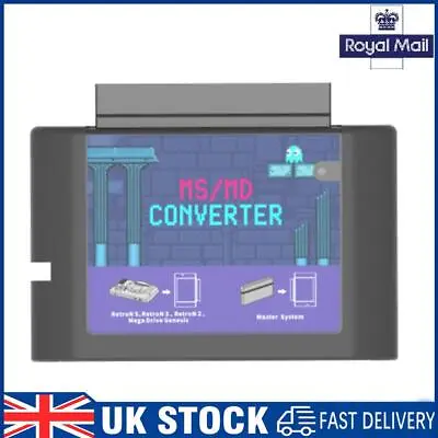 MS To MD Game Burner Card Game Cards Converter For Master System For Megedrive • £11.19