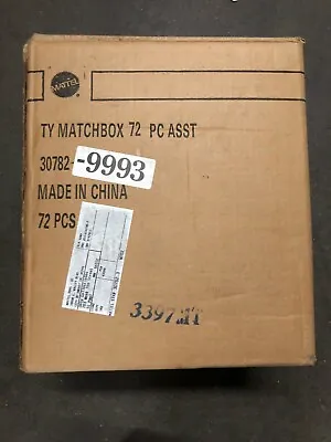 Sealed Factory Case Of 72 TY Matchbox 72 Piece Assortment 30782-9993 China RARE • $500