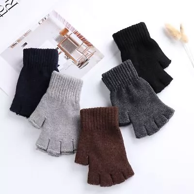 Typing/Texting Gloves Fingerless Gloves Half Finger Gloves Wool  Knitted • $7.85