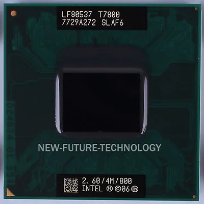 Intel Core 2 Duo T7800 2.6GHz 4MB 800 MHz Socket M & P CPU US Free Shipping • $25.91