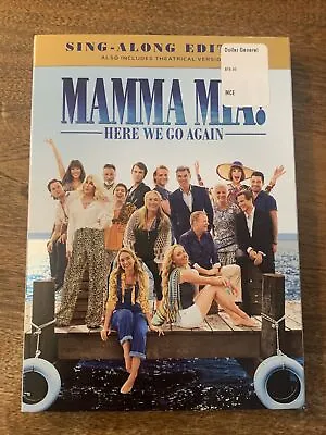 Mamma Mia Here We Go Again DVD - Mamma Mia! Sing Along Edition - NEW SEALED • $4.74