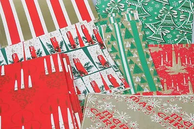  Vintage Christmas Wrap Wrapping Paper Sheets Lot OVER 65+ Sheets GRAPHIC Design • $129.99