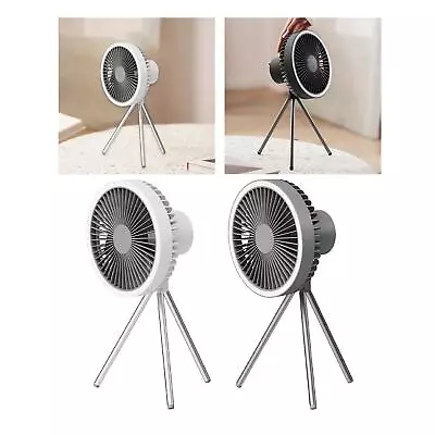 Tripod Table Fan For Home Office Portable Fan USB Multifunctional With Light • £26.27
