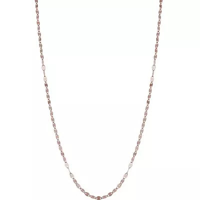 AVELI 18K Gold Plated 2.3mm Wide Mirror Fish Lips Link Layering Chain With Exten • $14