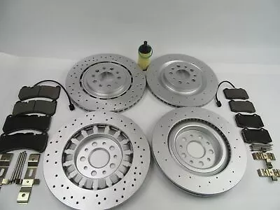 Maserati Ghibli Quattroporte 17-21 Front Rear Brake Pads & Rotors FREE OIL FILTE • $750