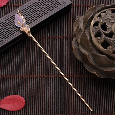 $2.39 • Buy 1PC Vintage Chinese Style Hanfu Hair Stick Women Metal Glaze AU Chopsticks A3Y8
