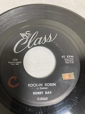 Bobby Day - Rock-in Robbin/Over And Over - 45 Vinyl 7  Single - Monarch Pressing • $3.39