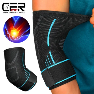 £14.99 • Buy Compression Adjustable Elbow Tennis Golfer Elbow Support Arthritis Strap Brace
