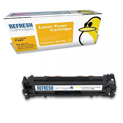 Refresh Cartridges Yellow 716Y Toner Compatible With Canon Printers • £176.87