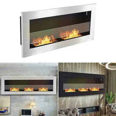 Wall/Insert Mounted Bio Ethanol Fireplace Stove With 2/3 Fire Burners In/Outdoor • £169.95