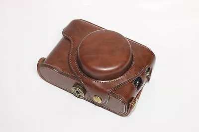 Vintage Leather Camera Case Bag Cover For Fujifilm Fuj X100S X100T X100 + Strap • $20.90