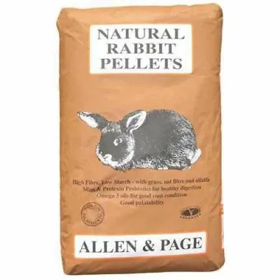 Allen & Page Natural Rabbit Pellets Rabbit Food 20kg Bag • £25.83