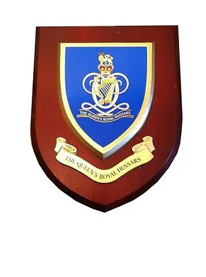 Queens Royal Hussars Military Wall Plaque UK Hand Made For MOD • £21.99
