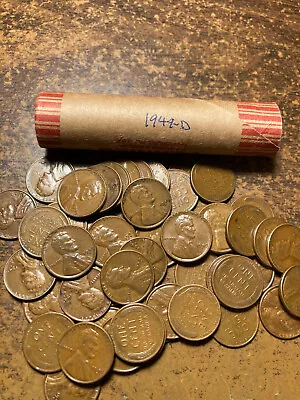 $8.50 • Buy 1949-D LINCOLN WHEAT CENT PENNY ROLL, Nice Condition