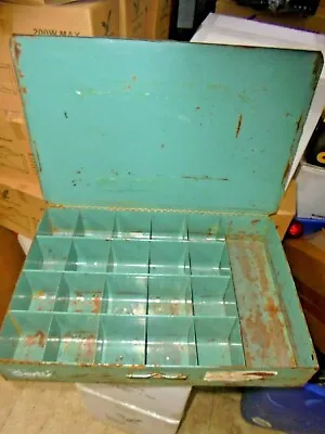 Vintage Metal 20 Hole Storage Bin-Cabinet-Tray For Nuts & Bolts  • $71.25