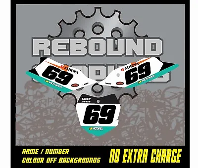 Rebound Mx Number Board Background Graphics To Fit KTM 65 85 125 250 350 450  • $37.88