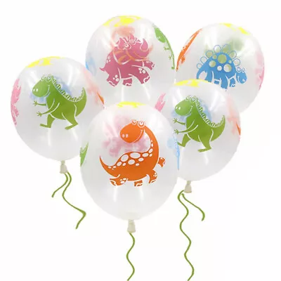 10pcs/lot Dinosaur Party Balloons Clear Ballons 12inch Latex Balloon For .CF • $16.57