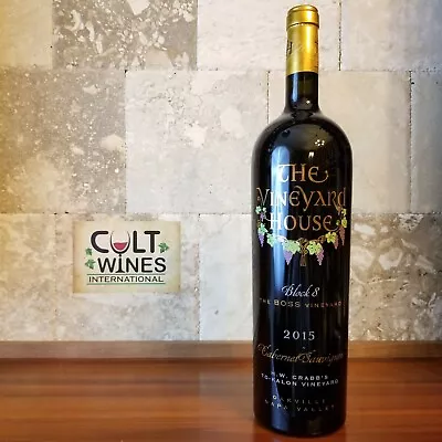 WE 95 Pts! 2015 Vineyard House  Boss Vineyard  Cabernet Sauvignon 1.5L Magnum • $550