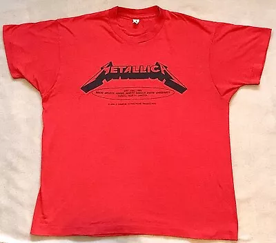 Metallica 1992  Black Album  Vintage Tour Concert CREW T-Shirt Fargo Event Shirt • $24.95