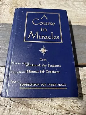 A Course In Miracles: Text Workbook For Students Manual For Teachers Hardbound • $29.56