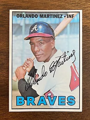 1967 Topps #504 Orlando Martinez - Braves- 6th Series - NM-MT - Centered • $4.99