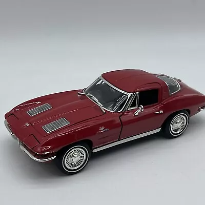 Chevrolet Corvette 1963 Stingray Red ERTL Diecast Car Model 1:18 1/18 • $27.95