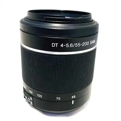 $99 • Buy Used Sony DT 55-200mm F4-5.6 SAM. For Minolta And Sony A Lens Mount