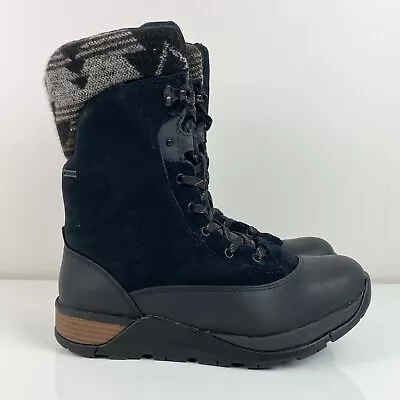 Muck Boots Women’s Apres II Mid Lace Black Wateproof Winter Snow Boots Size 8.0 • $44.99