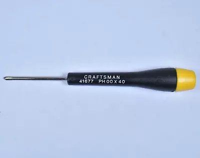 RARE Vtg CRAFTSMAN 41677 PH 00 X 40 Precision Phillips Screwdriver FRANCE • $18.95