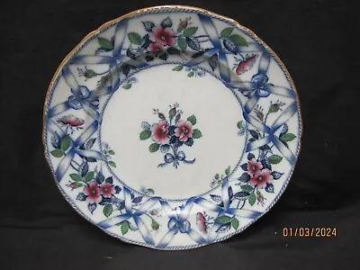 Benjamin & Sampson Hancock Hand Colored Wild Rose Plate C. 1800's !!! • $29.95