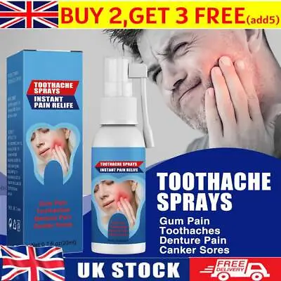 Toothache Spray Instant Pain Relief Oral Teeth Care Effective Dental Treatment❤️ • £5.89