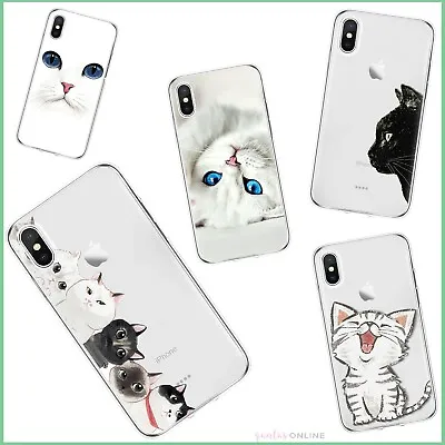 $15.39 • Buy Cute Anti Slip Cat Animal Case For IPhone 14 PLUS PRO MAX 13 12 11 X SE 2020 XS