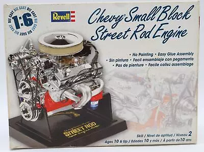 Chevy Small Block Street Rod Engine By Monogram 1:6 Die Cast Model Kit SEALED • $84.99