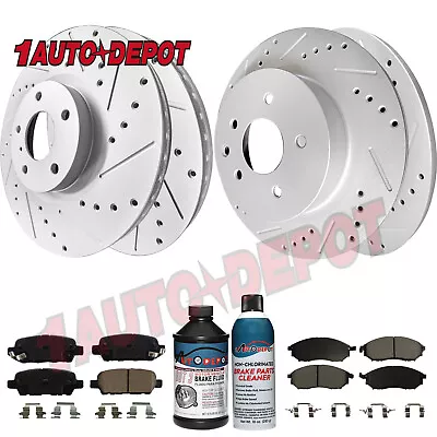 Front & Rear Brake Rotors Ceramic Pads Kit For Nissan 370Z 350Z INfiniti G35 G37 • $179.99