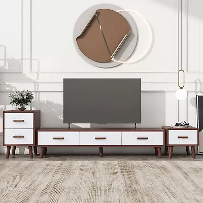 3Pcs TV Cabinet Set Media Entertainment Center For TV Up To 70 For Living Room • $229.99