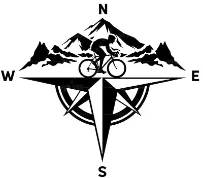 Cycling Gravel Mountain Bike Die-Cut Decal Car Truck Window Laptop Sticker 5.5x4 • $5