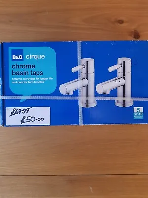 B&Q Cirque Chrome Sink Basin Taps Was £69 Now £45 • £42.75