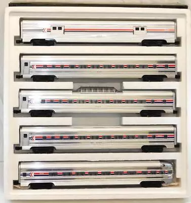 Weaver QC O Gauge Amtrak Aluminum 5 Car Passenger Set Gold Line 20  Cars Boxed • $295