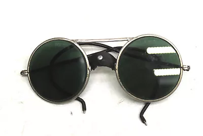 $143.65 • Buy V. Rare Vintage Willson WW3 Aviator Steam Punk Goggles Safety Sunglasses Green  