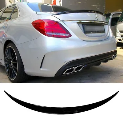 For 15-21 Mercedes Benz W205 C63 Amg S Amg Style Carbon Fiber Trunk Spoiler Wing • $76.99