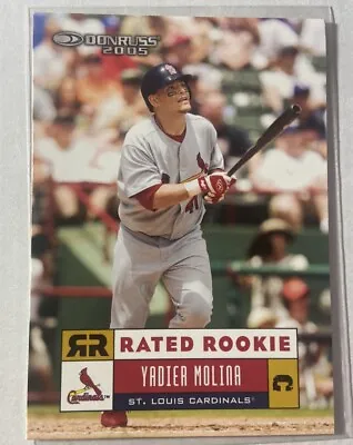 Yadier Molina 2005 Donruss Rated Rookie Card #54 RC STL Cardinals Legend • $19.99