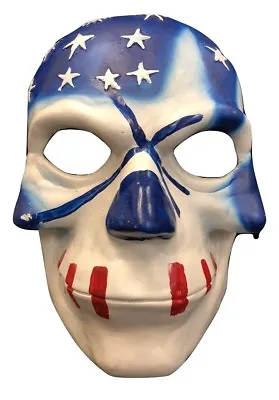 Uk The Purge Fibreglass Usa Flag Movie Fancy Dress Up Mask Child Adult Halloween • $53.69
