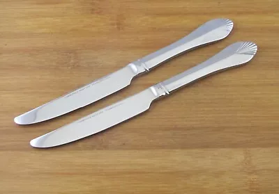 Set Of 2 TWO Heritage MInt SAFRANO Dinner Knives 9 1/8  EXC Stainless Flatware  • $16.95