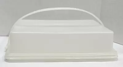 Tupperware Vintage Rectangle Cake Carrier With Lid And Handle Fits 9 X 12 Cake • $19.50