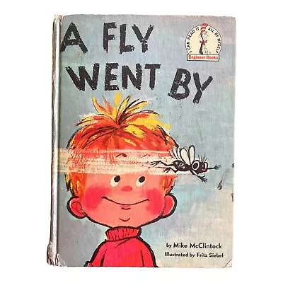 A Fly Went By 1958 Vtg 1st Edition Book Dr. Seuss Beginner Reader Insects Bugs • $8