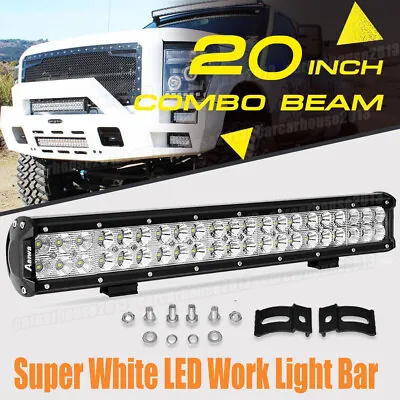 20  LED Lower Bumper Straight Work Light Bar Spot Flood 22 Inch For Ford F150 • $37.99